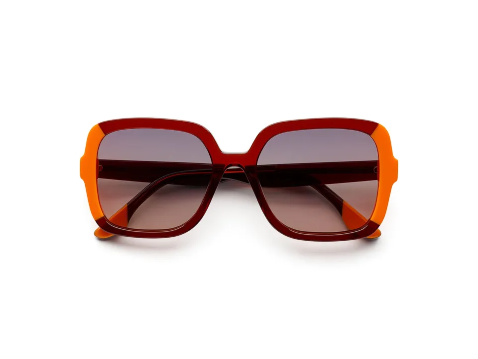 komono-miley-neon-orange-copper-lunettes-de-soleil-carr-es-oversize-en-ac-tate-r image 1