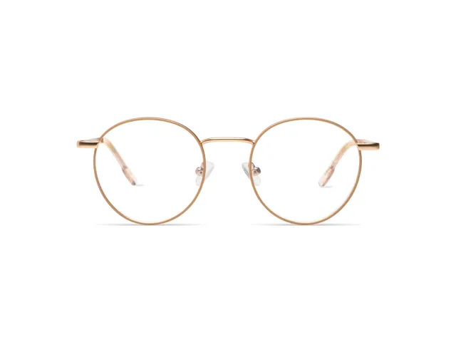komono-pete-slims-rose-gold-matte-nude-monture-optique-fine-en-acier-inoxydable- image 1
