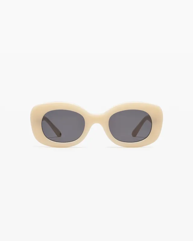 jimmy-fairly-la-cinnamon-lunettes-de-soleil-ovales-femme-ac-tate-cr-me image 1