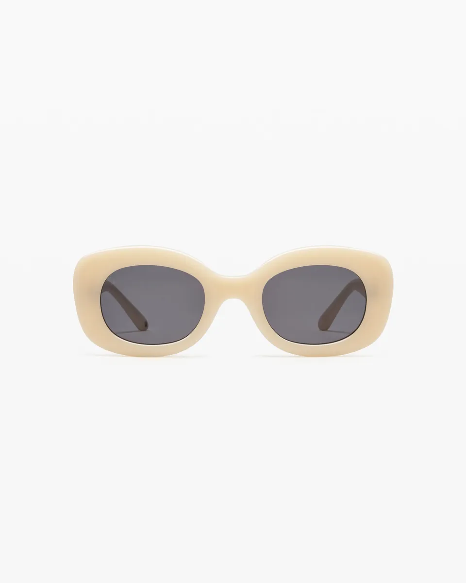 jimmy-fairly-la-cinnamon-lunettes-de-soleil-ovales-femme-ac-tate-cr-me image 1
