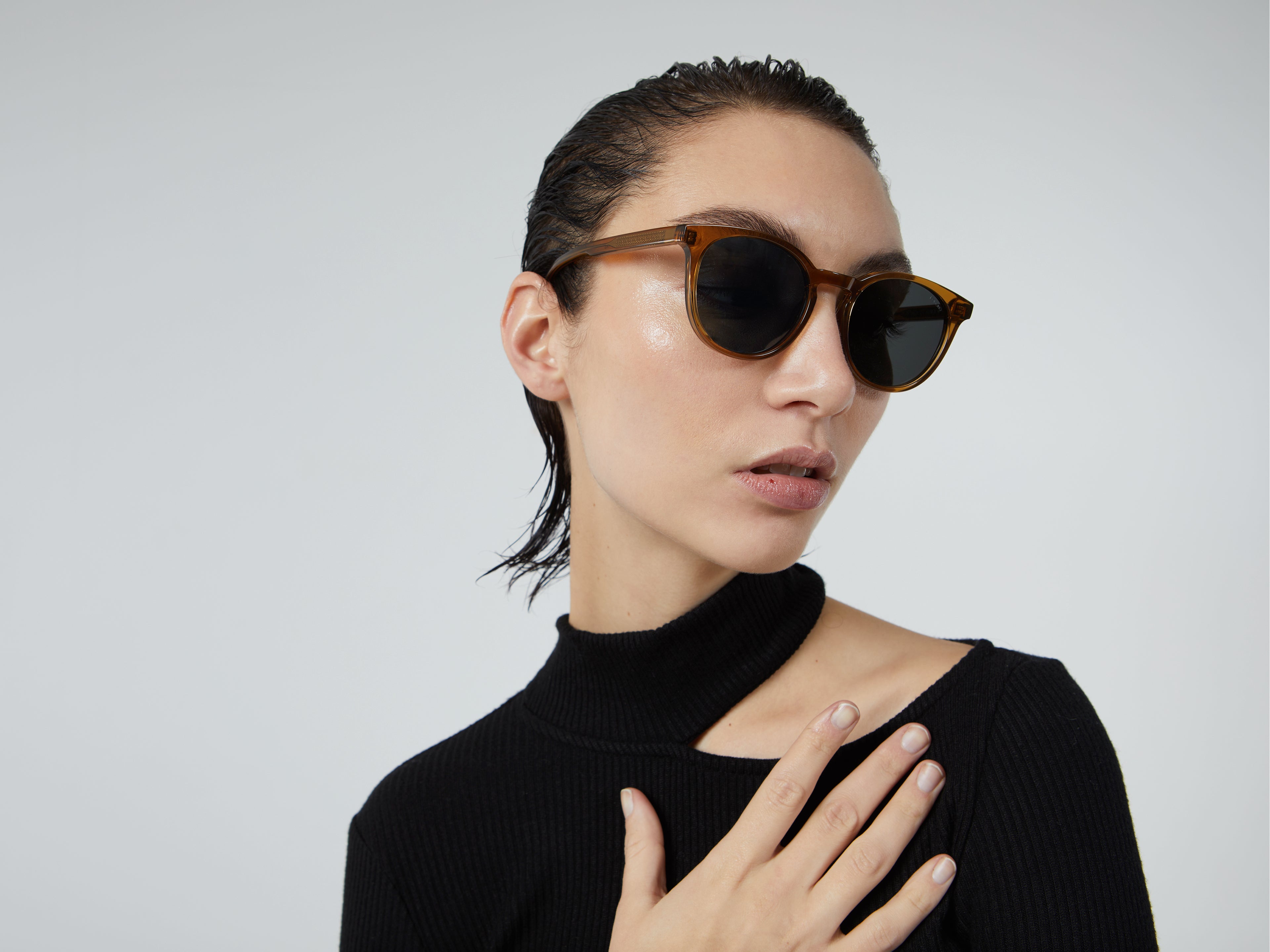 komono-hudson-sand-lunettes-de-soleil-rondes-en-ac-tate-cologique image 4