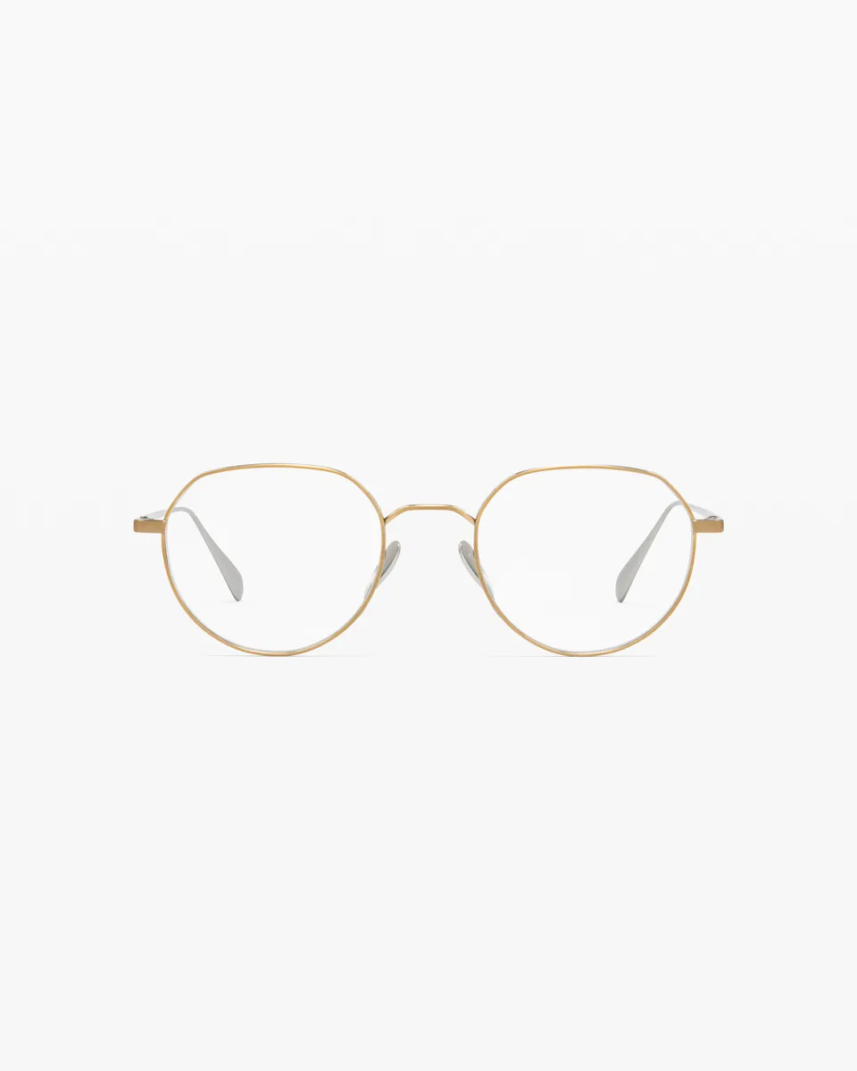 jimmy-fairly-la-altea-lunettes-de-vue-rondes-en-titane-dor-mat-taille-m-mixte image 1