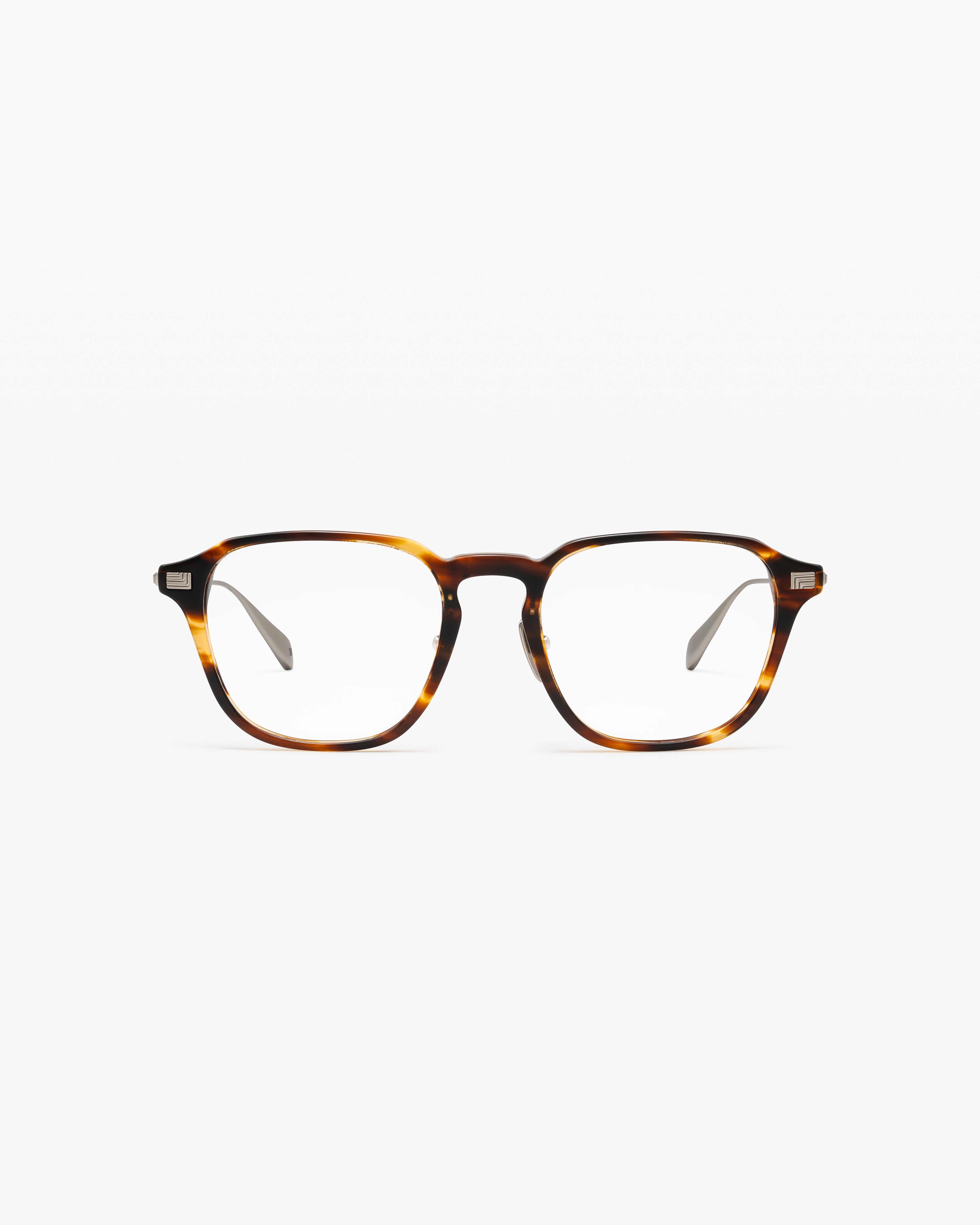 jimmy-fairly-la-spotlight-lunettes-de-vue-carr-es-titane-et-ac-tate-marron-pour- image 1