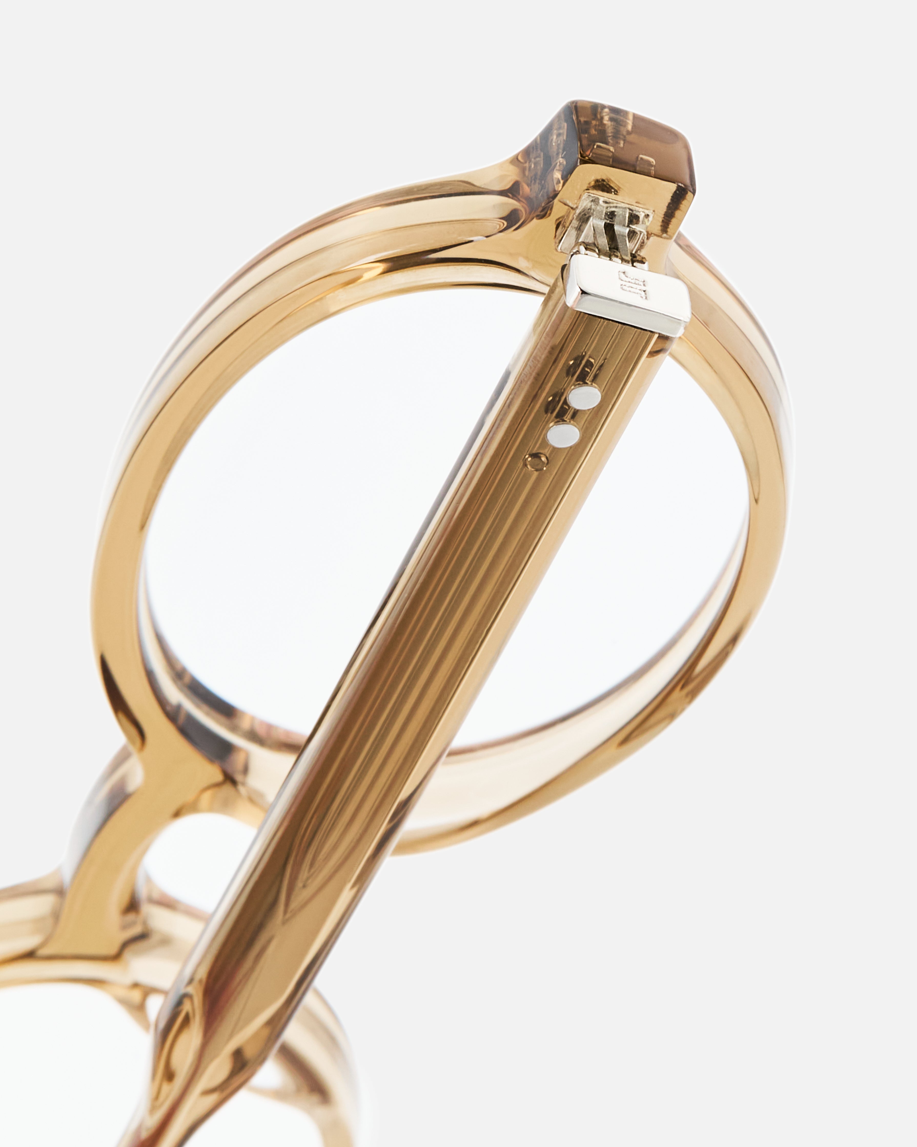 jimmy-fairly-la-elvie-lunettes-de-vue-ovales-marron-cr-me-medium image 4