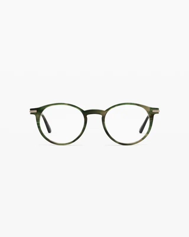 jimmy-fairly-la-taylor-xl-lunettes-de-vue-rondes-vertes-xl-visage-large-homme image 1