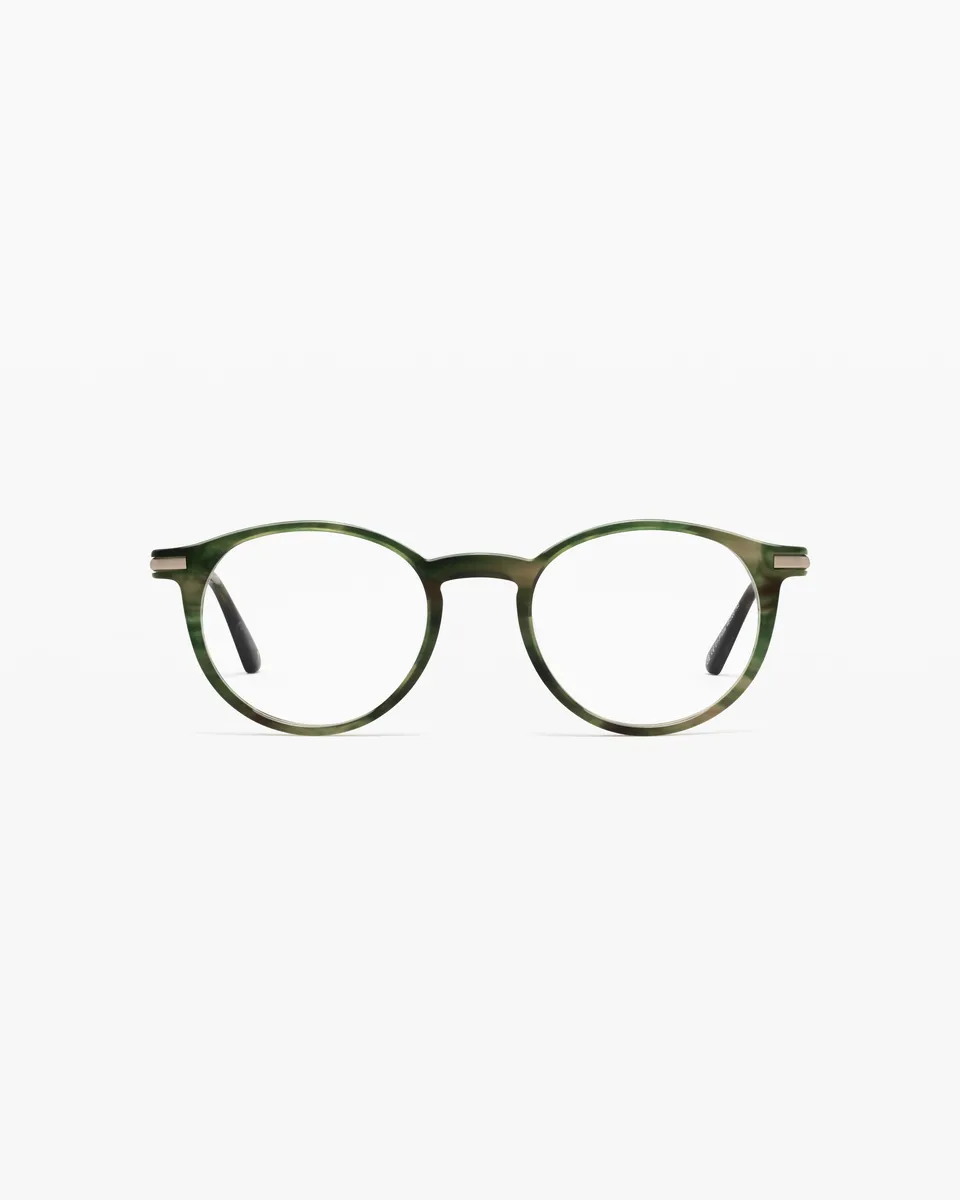 jimmy-fairly-la-taylor-xl-lunettes-de-vue-rondes-vertes-xl-visage-large-homme image 1