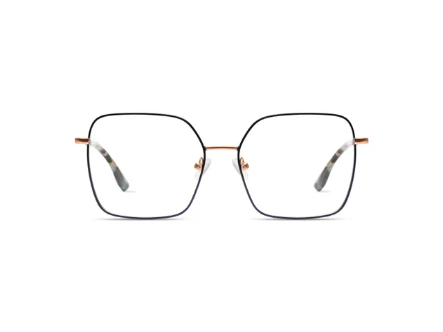 komono-audrey-rose-gold-matte-teal-lunettes-de-vue-oversize image 1
