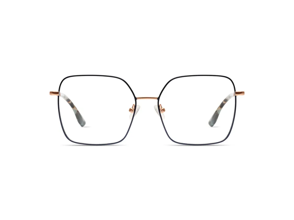 komono-audrey-rose-gold-matte-teal-lunettes-de-vue-oversize image 1