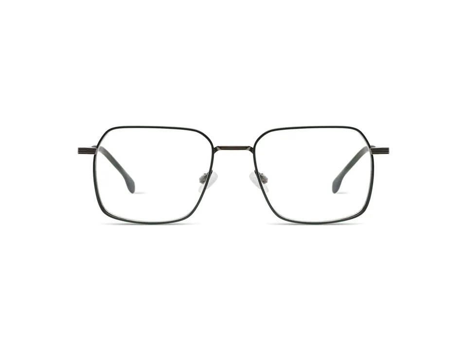 komono-rami-gun-camo-lunettes-de-vue-rectangulaires-titane-japonais image 1