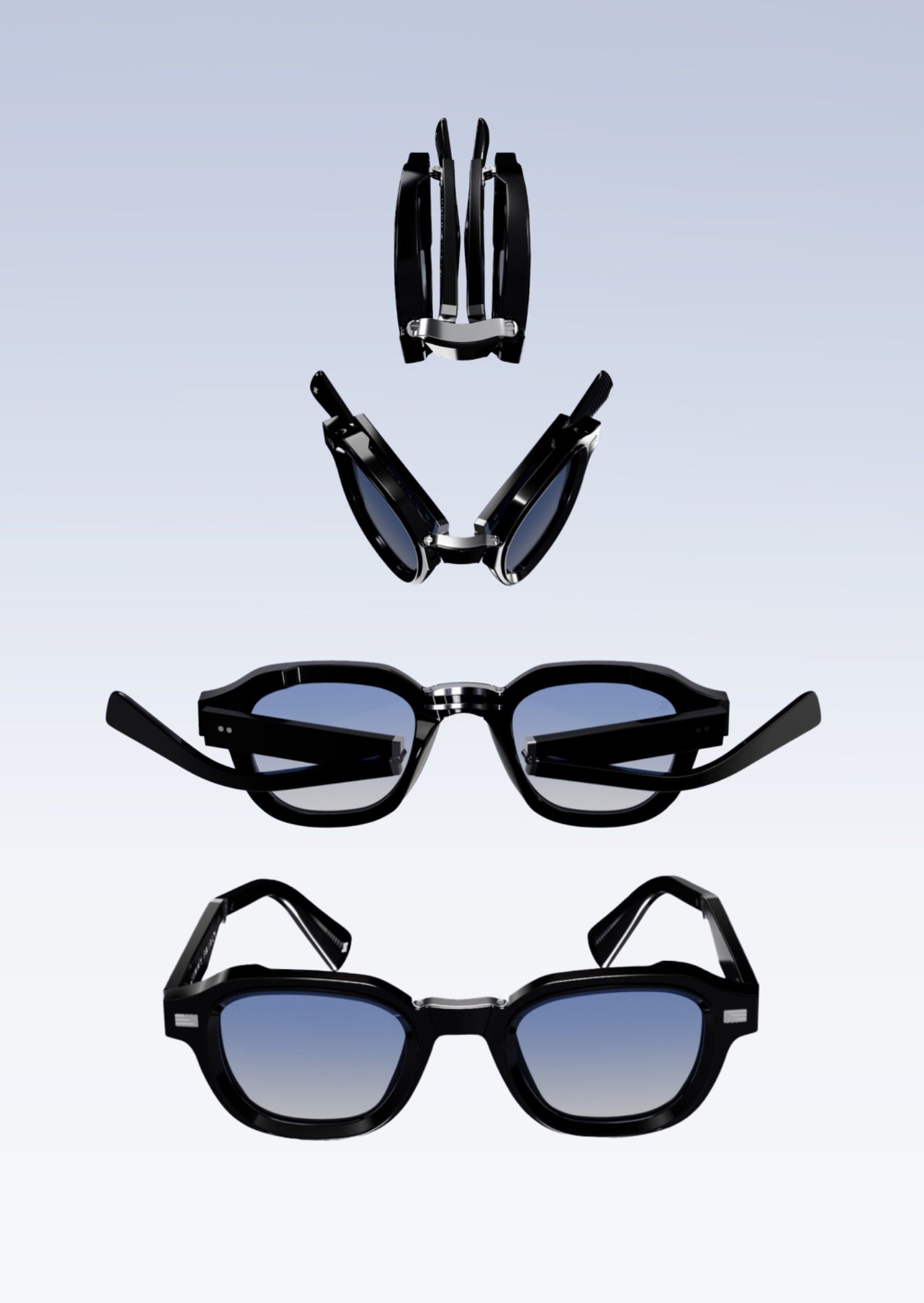 jimmy-fairly-la-napoli-nano-lunettes-de-soleil-carr-es-noires-pliables-medium image 2
