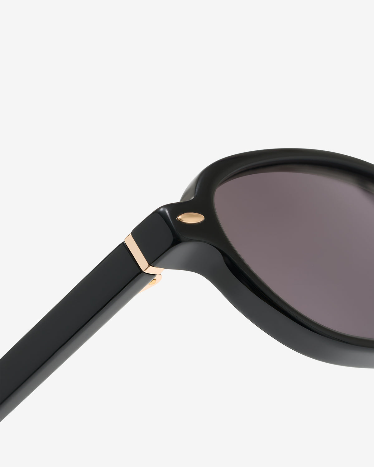 le-petit-lunetier-isa-noir-lunettes-de-soleil-ovales-noir-brillant image 4