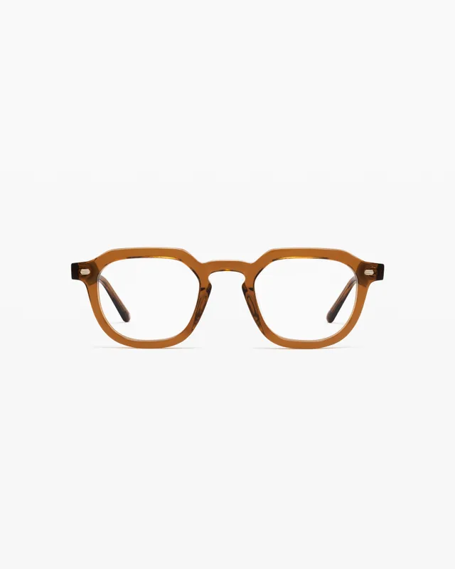 jimmy-fairly-la-oros-l-lunettes-de-vue-rectangulaires-aviateur-en-ac-tate-marron image 1