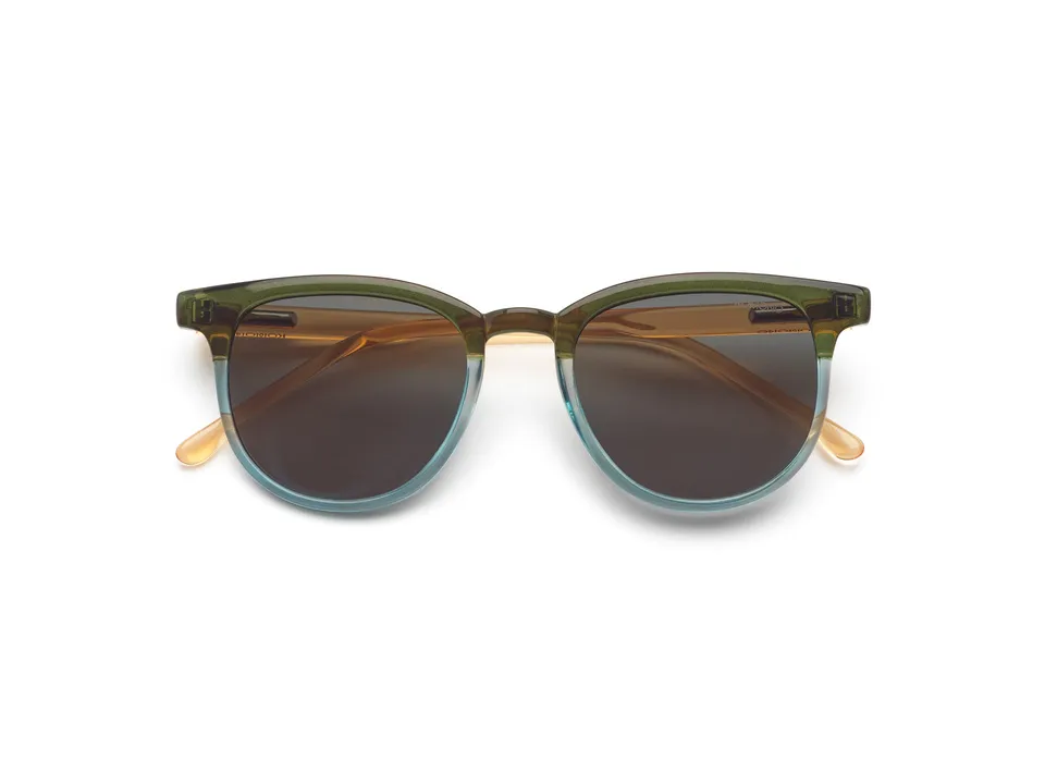 komono-francis-jr-green-sky-lunettes-de-vue-enfants-carr-es-bio-nylon-champagne image 1