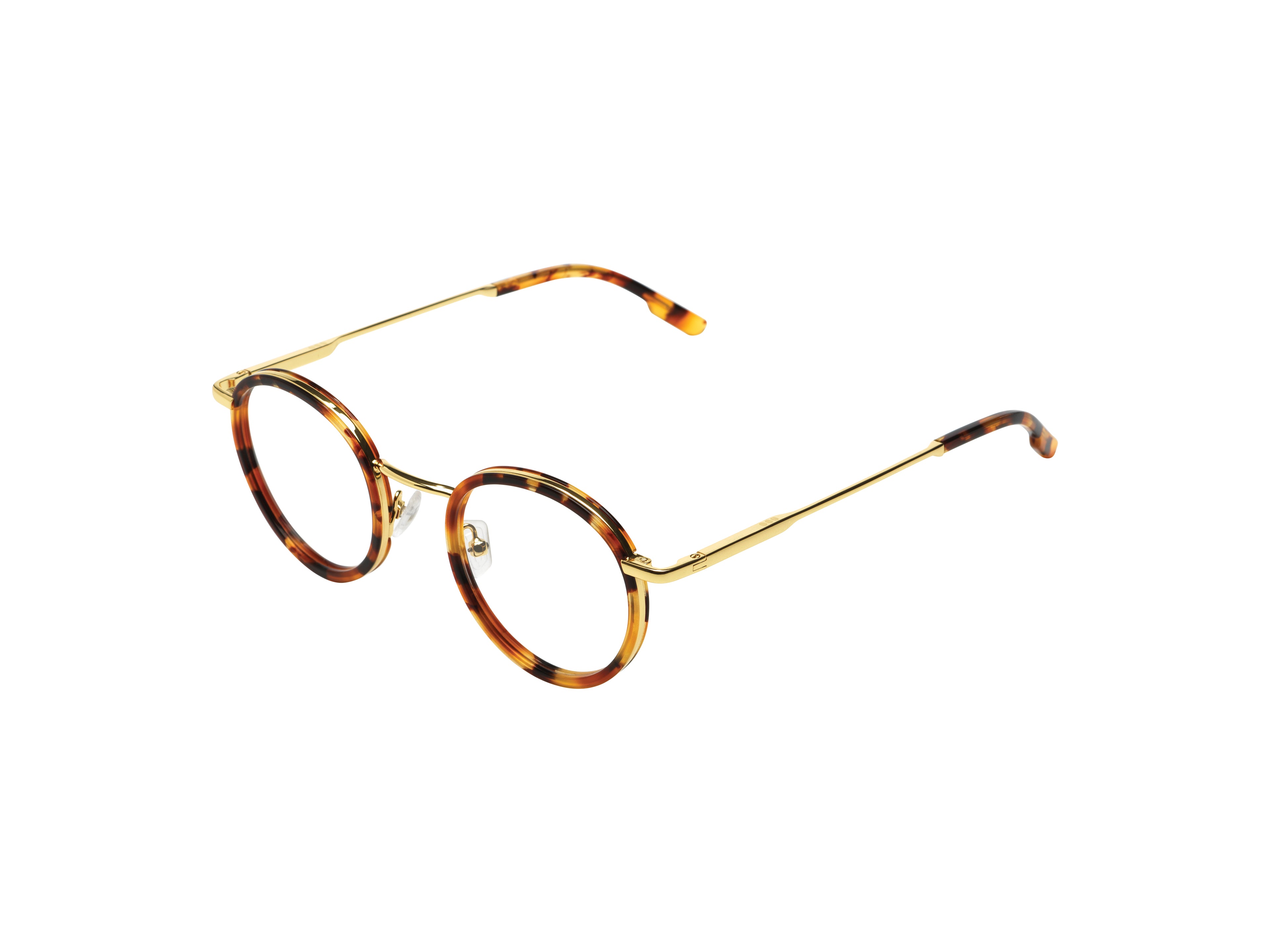komono-pete-slims-maple-gold-monture-optique-ronde-acier-inoxydable-small image 2