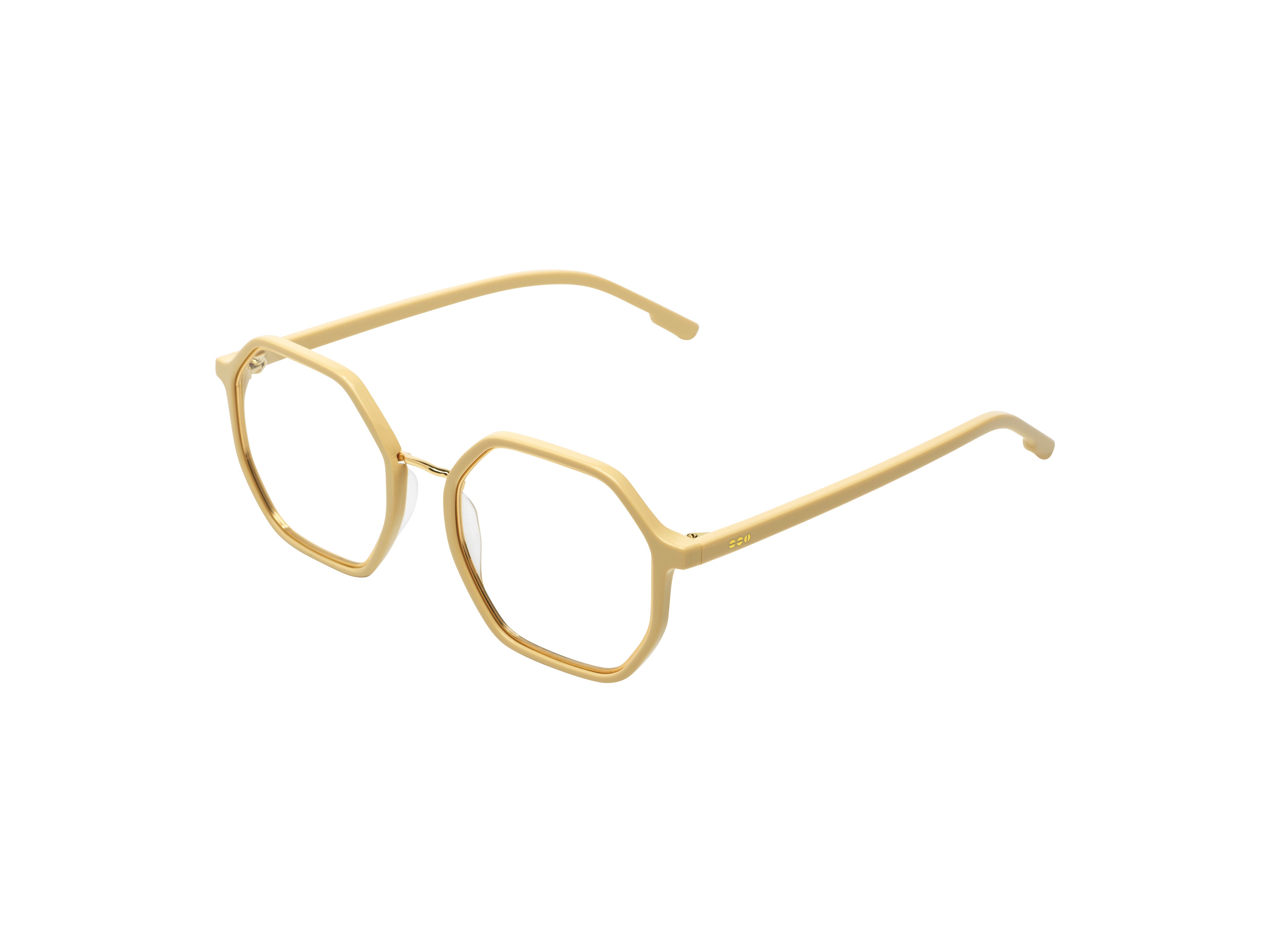 komono-idris-marshmallow-gold-lunettes-octogonales-femme image 2