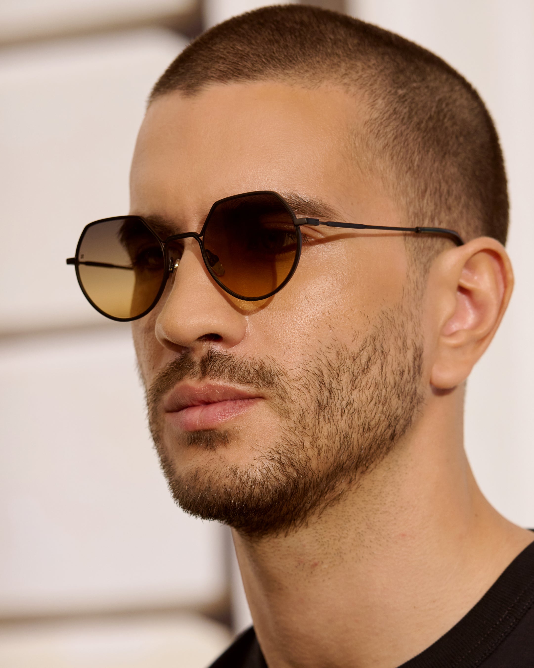 jimmy-fairly-la-vietri-lunettes-de-soleil-rondes-ac-tate-et-acier-inoxydable-noi image 8