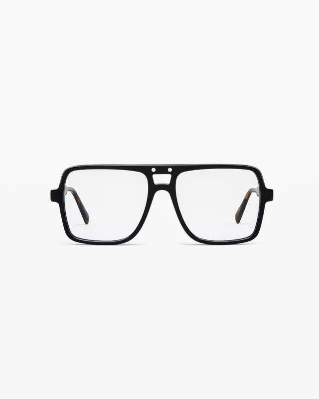 jimmy-fairly-la-nax-lunettes-de-vue-aviateur-oversize-noires-homme-m image 1