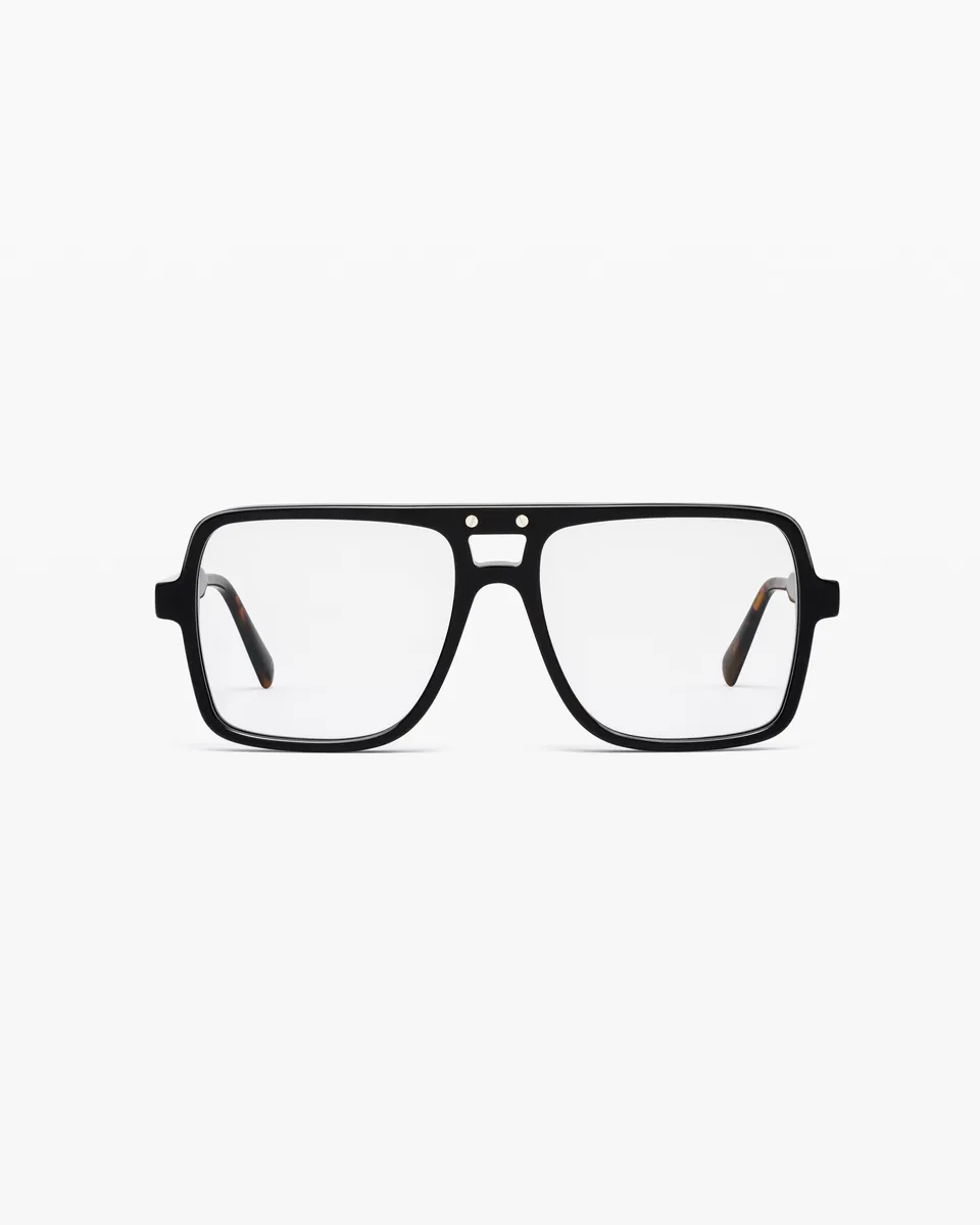 jimmy-fairly-la-nax-lunettes-de-vue-aviateur-oversize-noires-homme-m image 1