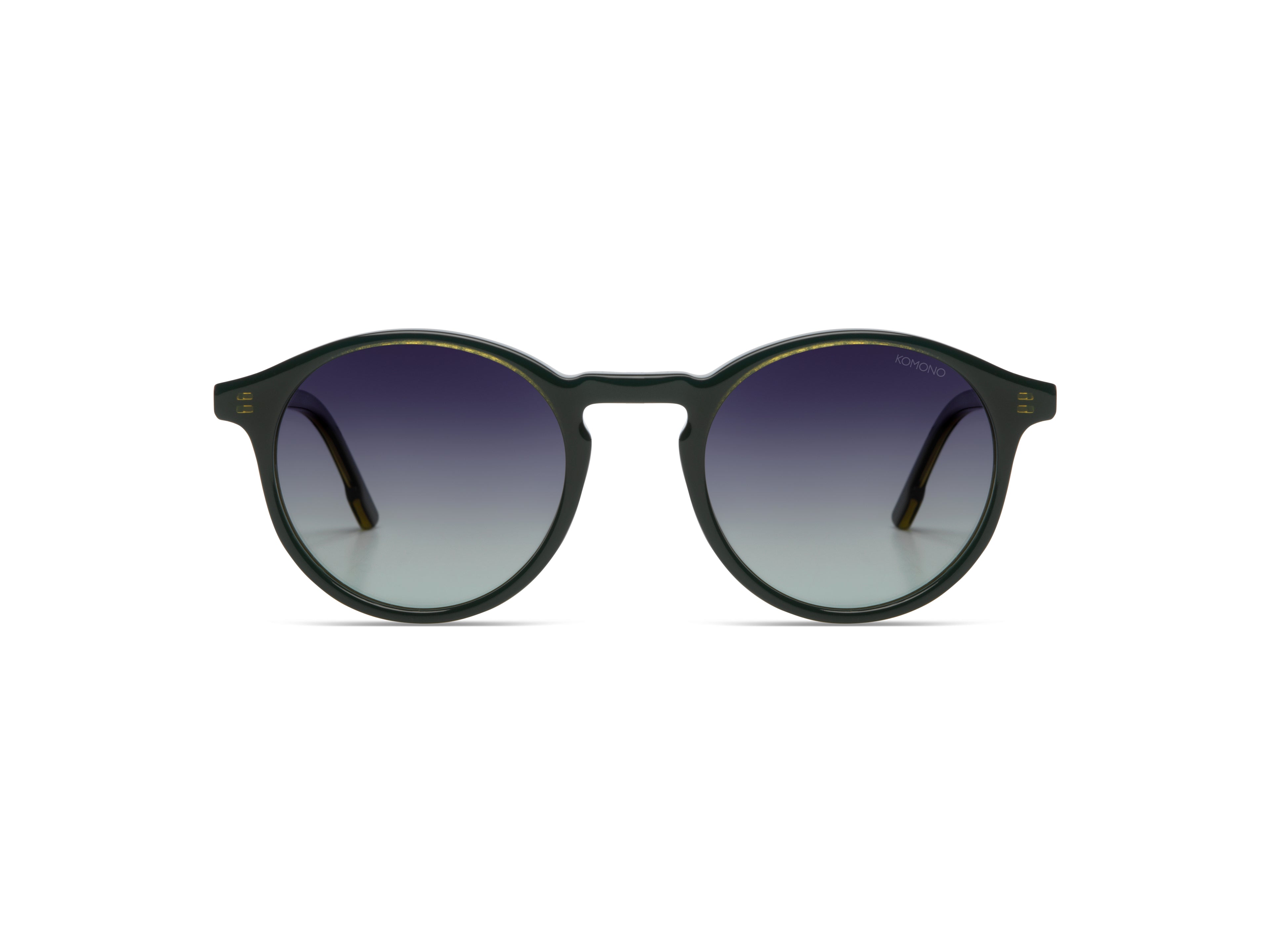 komono-archie-grand-black-sage-lunettes-de-soleil-rondes-ac-tate-cologique image 1