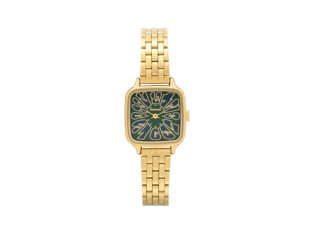 komono-kate-flower-estate-gold-green-montre-acier-inoxydable image 1