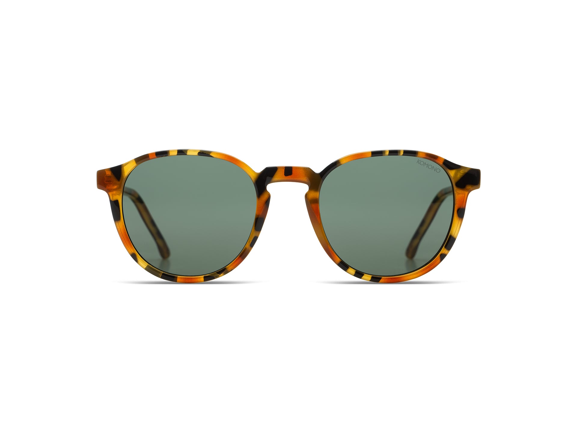 komono-liam-amber-shell-lunettes-de-soleil-rondes-en-nylon-bio-taille-medium image 2