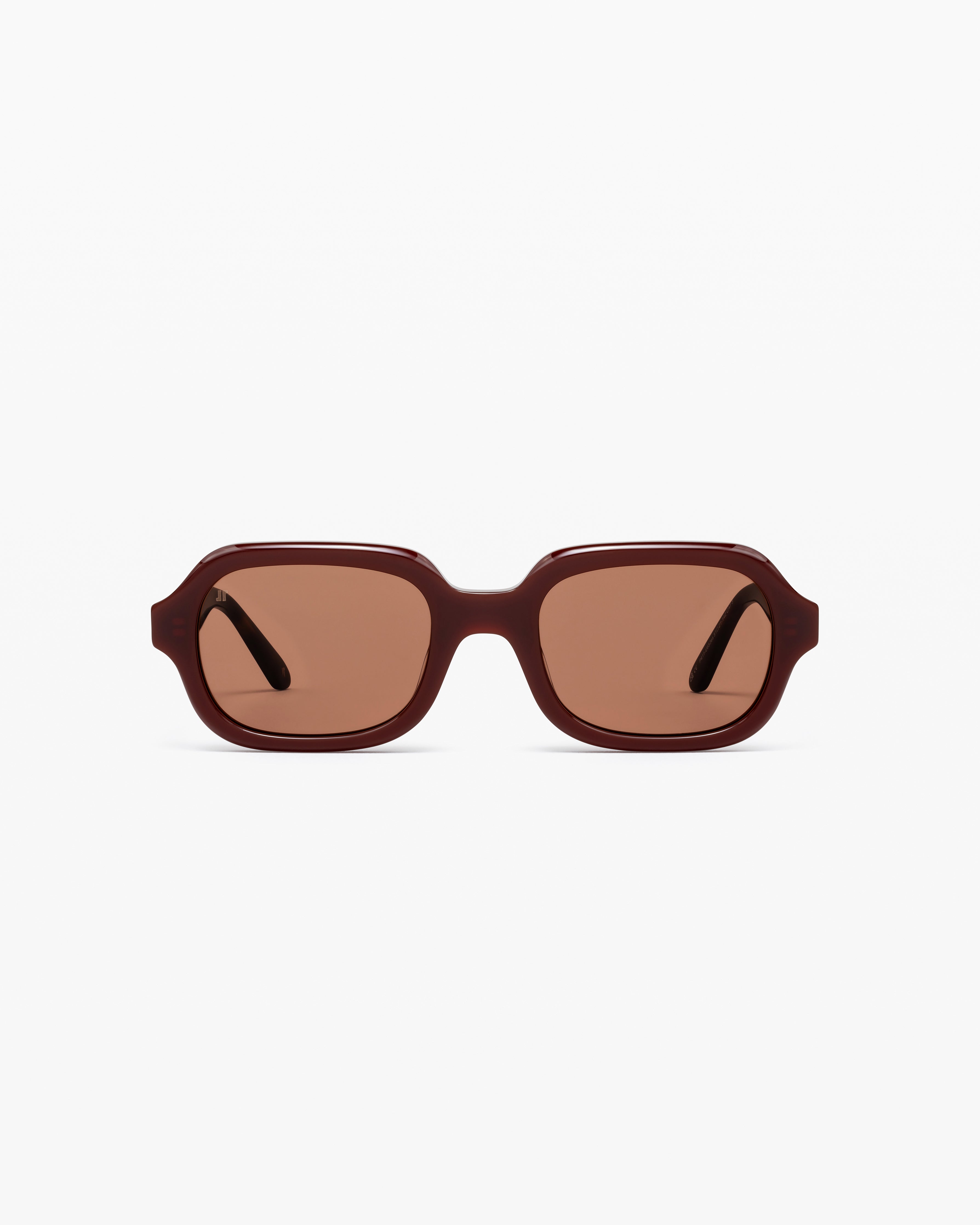 jimmy-fairly-la-freja-lunettes-de-soleil-rectangulaires-en-ac-tate-marron-verres image 1