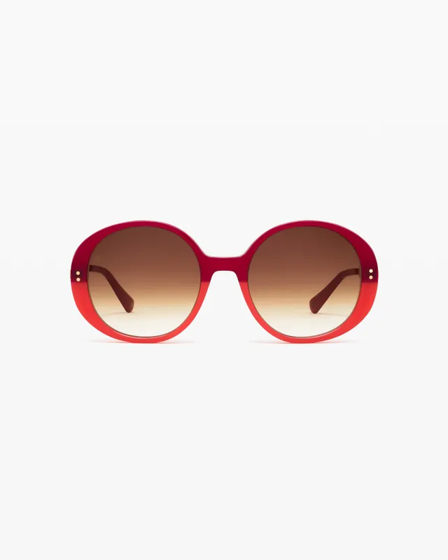 jimmy-fairly-la-luma-lunettes-de-soleil-rondes-rose-femme image 1