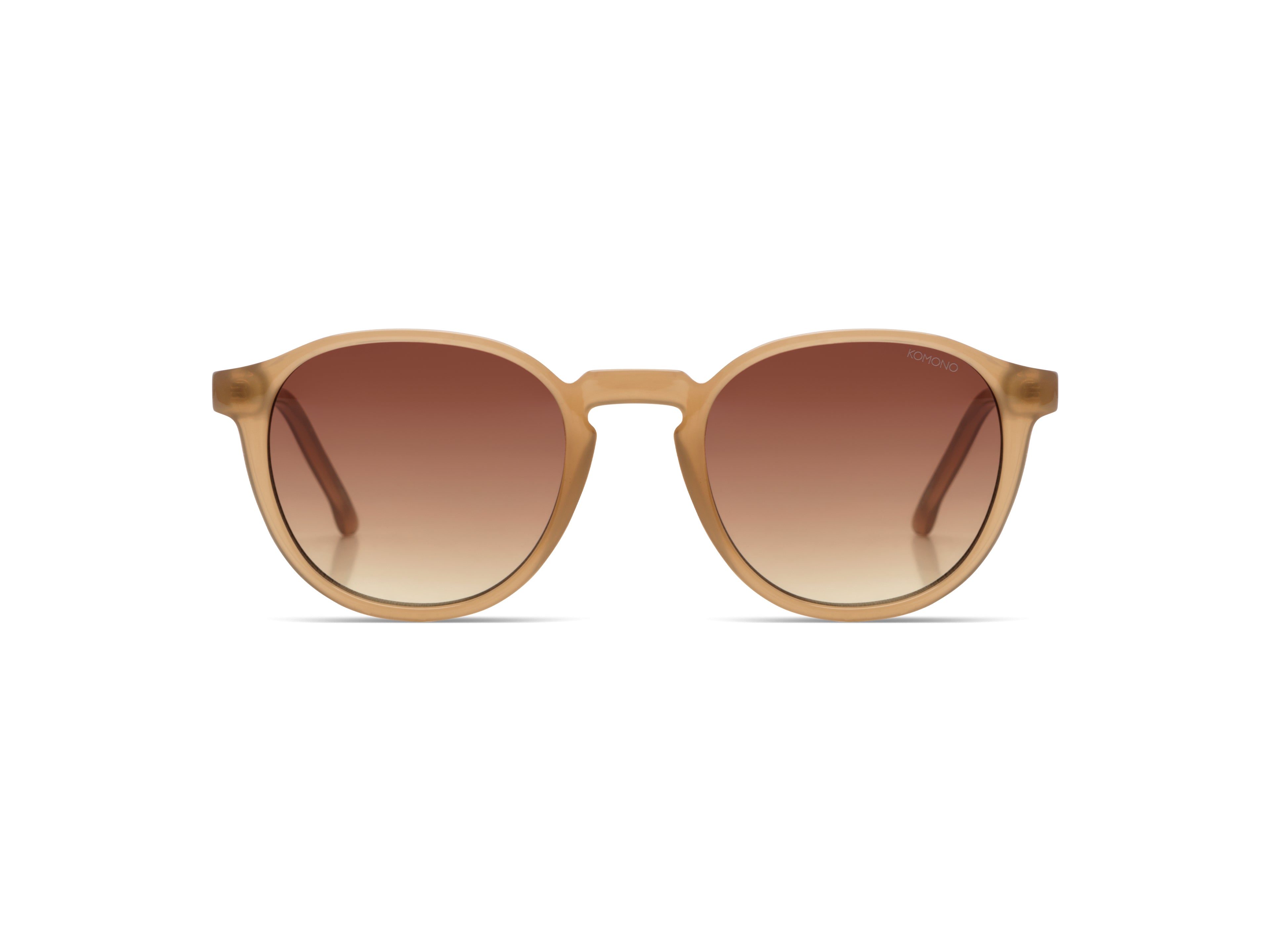 komono-liam-sahara-lunettes-de-soleil-rondes-monture-bio-nylon-marron image 1