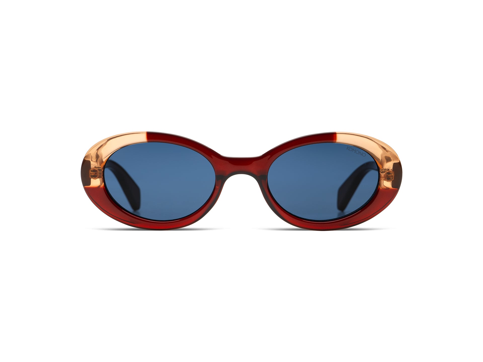 komono-ana-burgundy-coral-lunettes-verres-ovales image 2