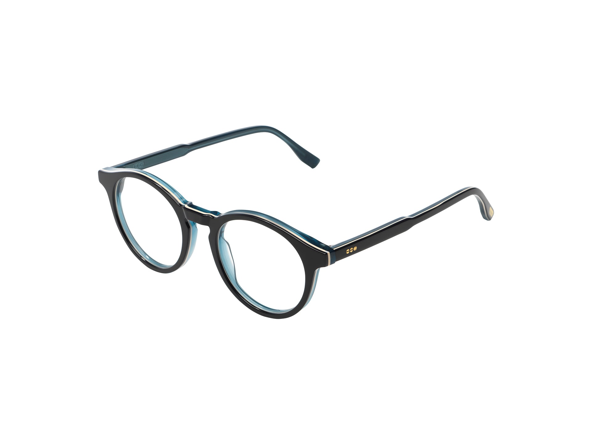 komono-archie-blue-night-lunettes-de-vue-rondes-co-ac-tate image 2