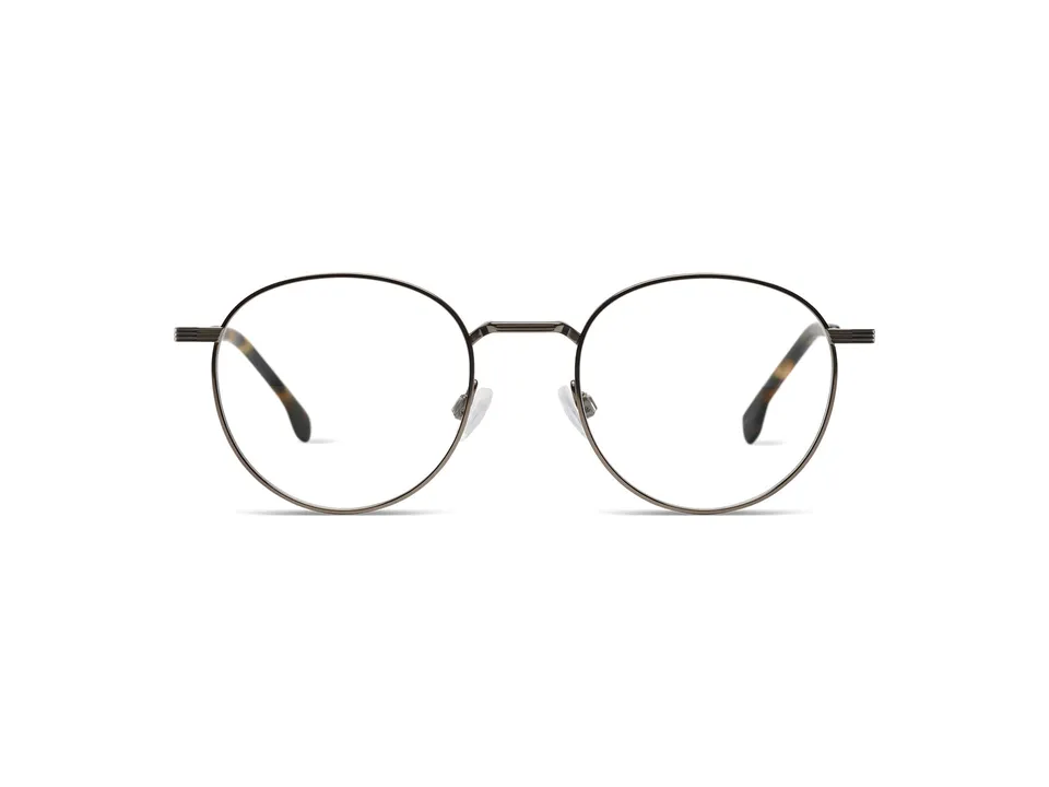 komono-rio-gun-matte-lunettes-de-vue-monture-titane-mat-forme-panto image 1