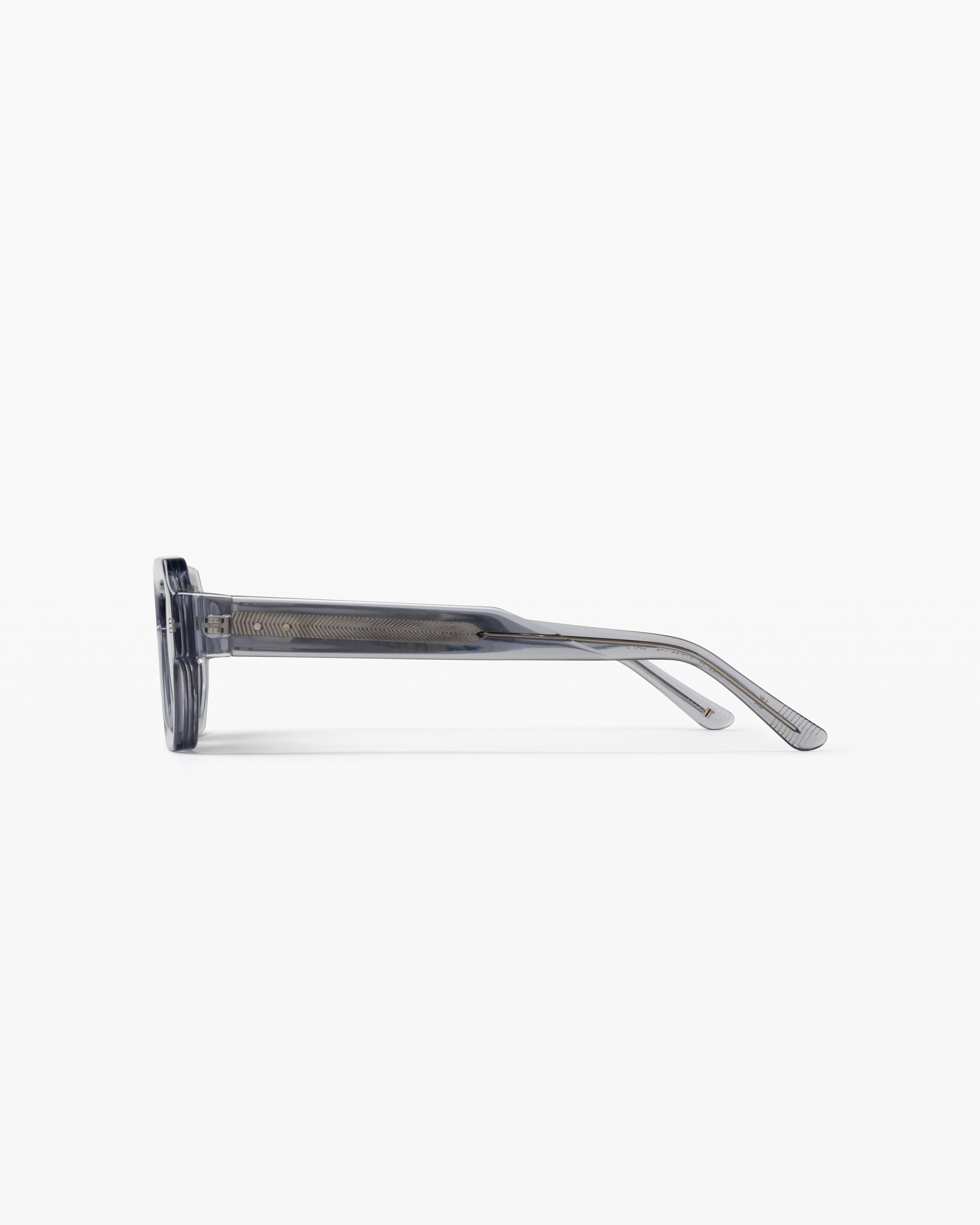 jimmy-fairly-la-ricco-lunettes-de-soleil-rectangulaires-en-ac-tate-gris-transluc image 2
