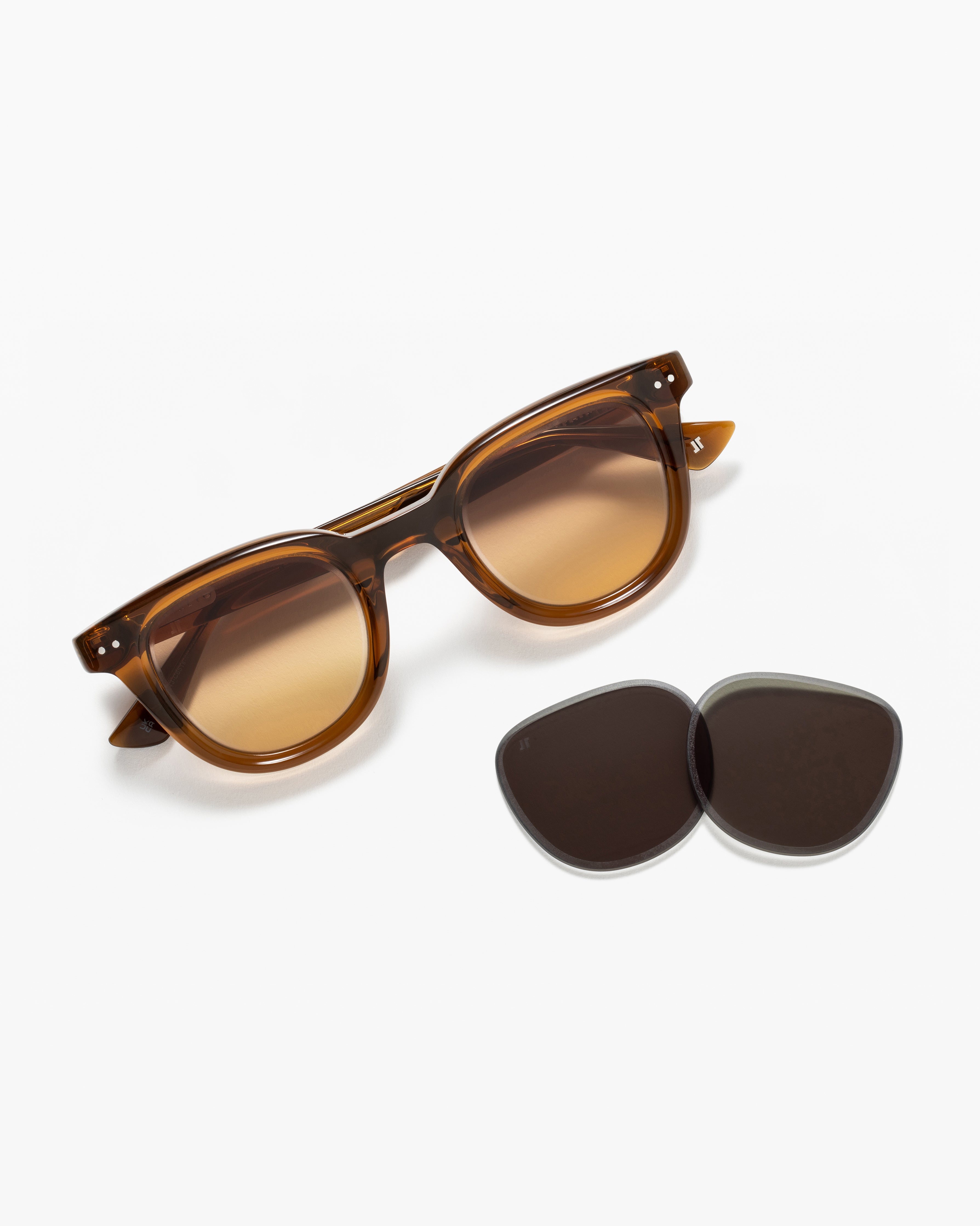 jimmy-fairly-la-almond-lunettes-de-soleil-carr-es-en-ac-tate-marron image 4