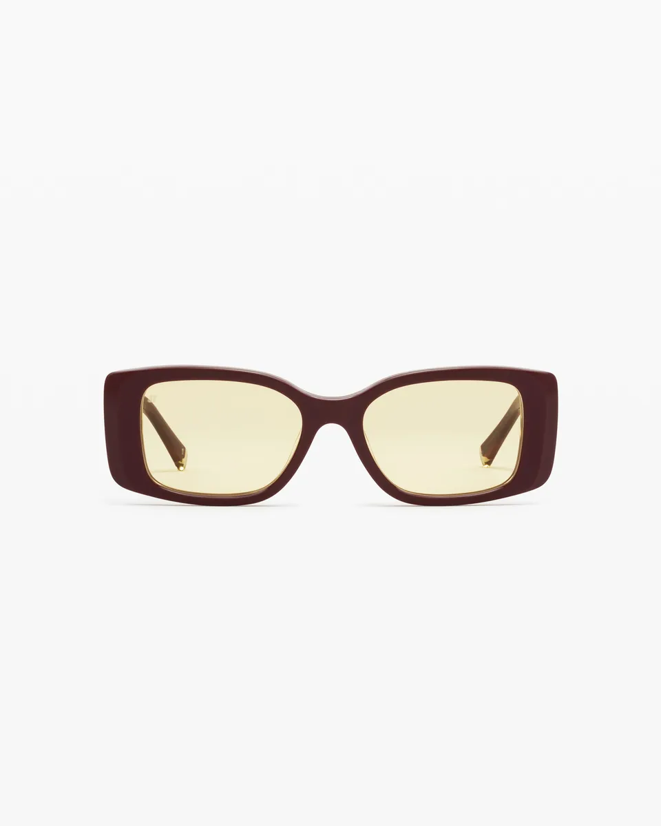 jimmy-fairly-la-olva-lunettes-de-soleil-rectangulaires-en-ac-tate-bordeaux-verre image 1