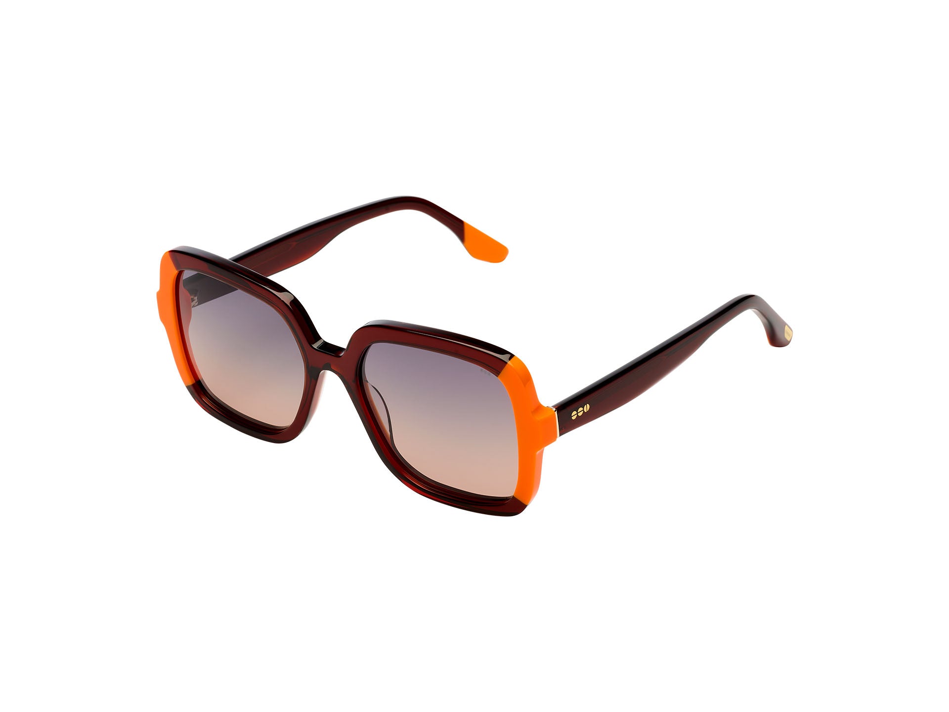 komono-miley-neon-orange-copper-lunettes-de-soleil-carr-es-oversize-en-ac-tate-r image 3