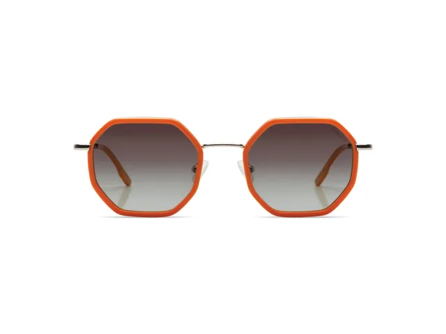 komono-baker-princeton-silver-lunettes-de-soleil-octogonales-acier-inoxydable-ve image 1