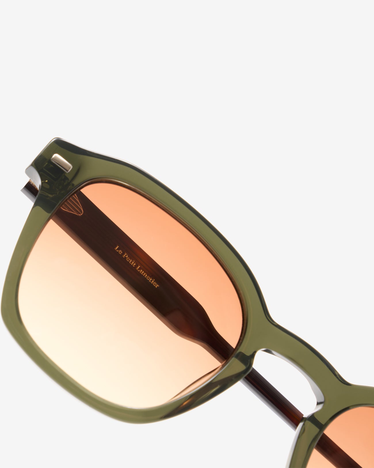 le-petit-lunetier-milo-olive-lunettes-de-soleil-rectangulaires-ac-tate-noir-mat image 2