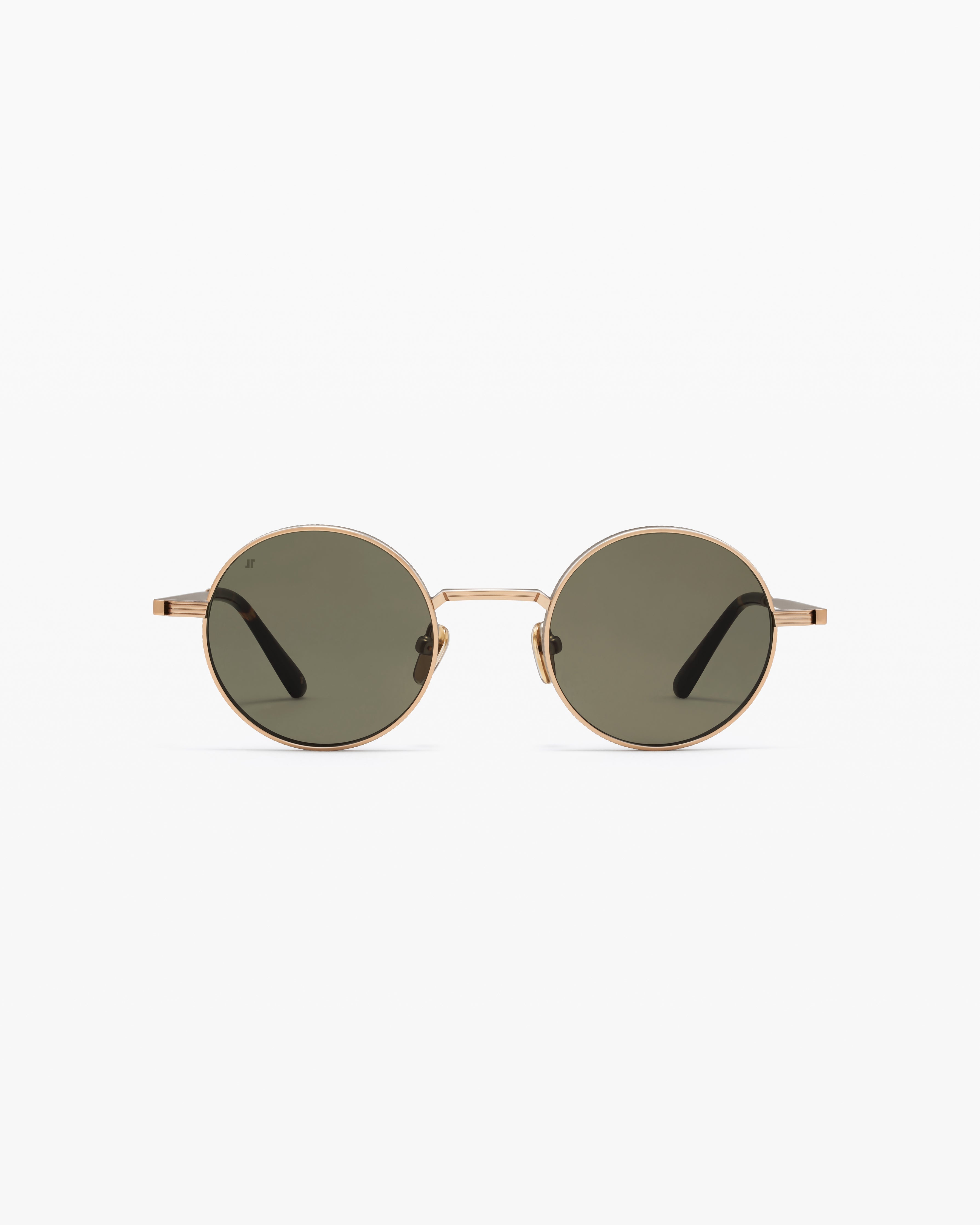 jimmy-fairly-la-reos-lunettes-de-soleil-rondes-en-acier-inoxydable-dor-es-verres image 1