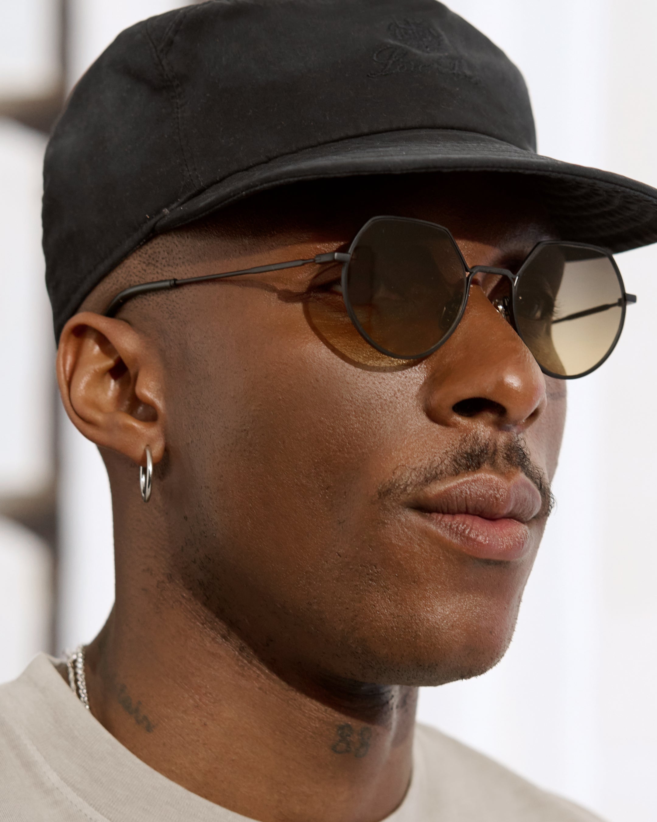 jimmy-fairly-la-vietri-lunettes-de-soleil-rondes-ac-tate-et-acier-inoxydable-noi image 4