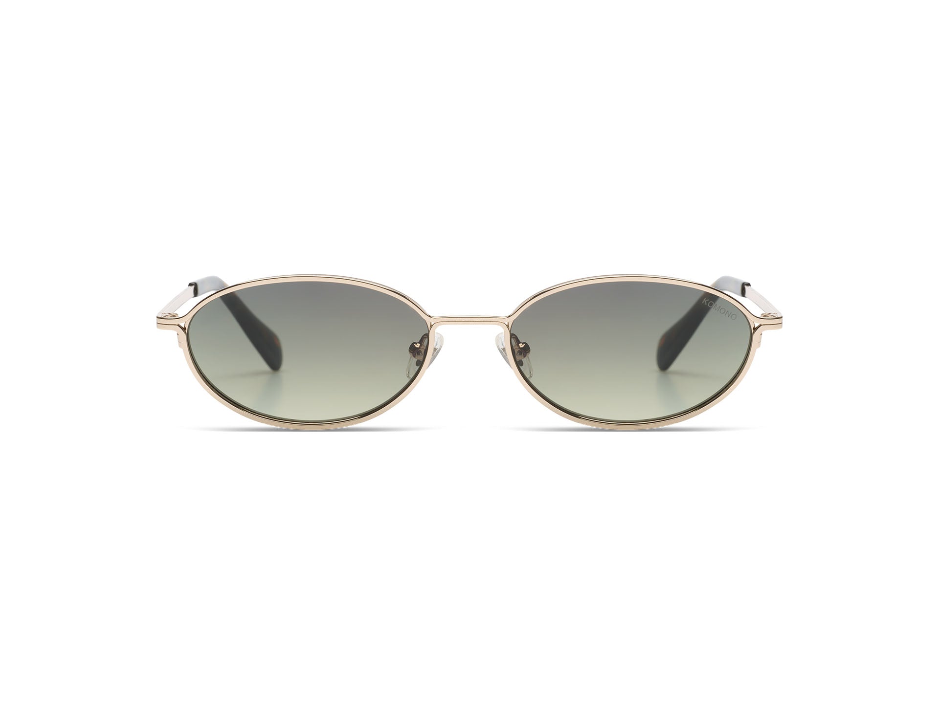 komono-tyla-white-gold-lunettes-de-vue-ovales-ultra-fines-en-acier-inoxydable image 1