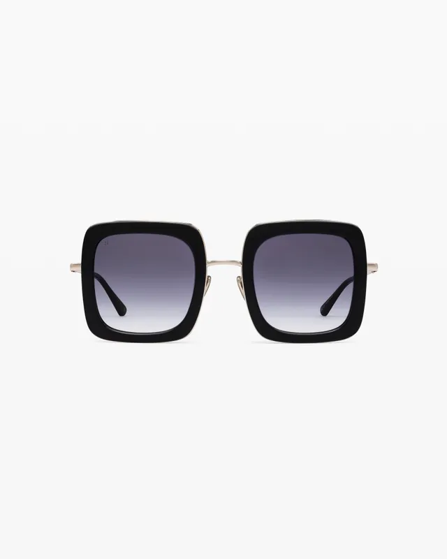 jimmy-fairly-la-bruna-lunettes-de-soleil-carr-es-oversize-noires-femme image 1