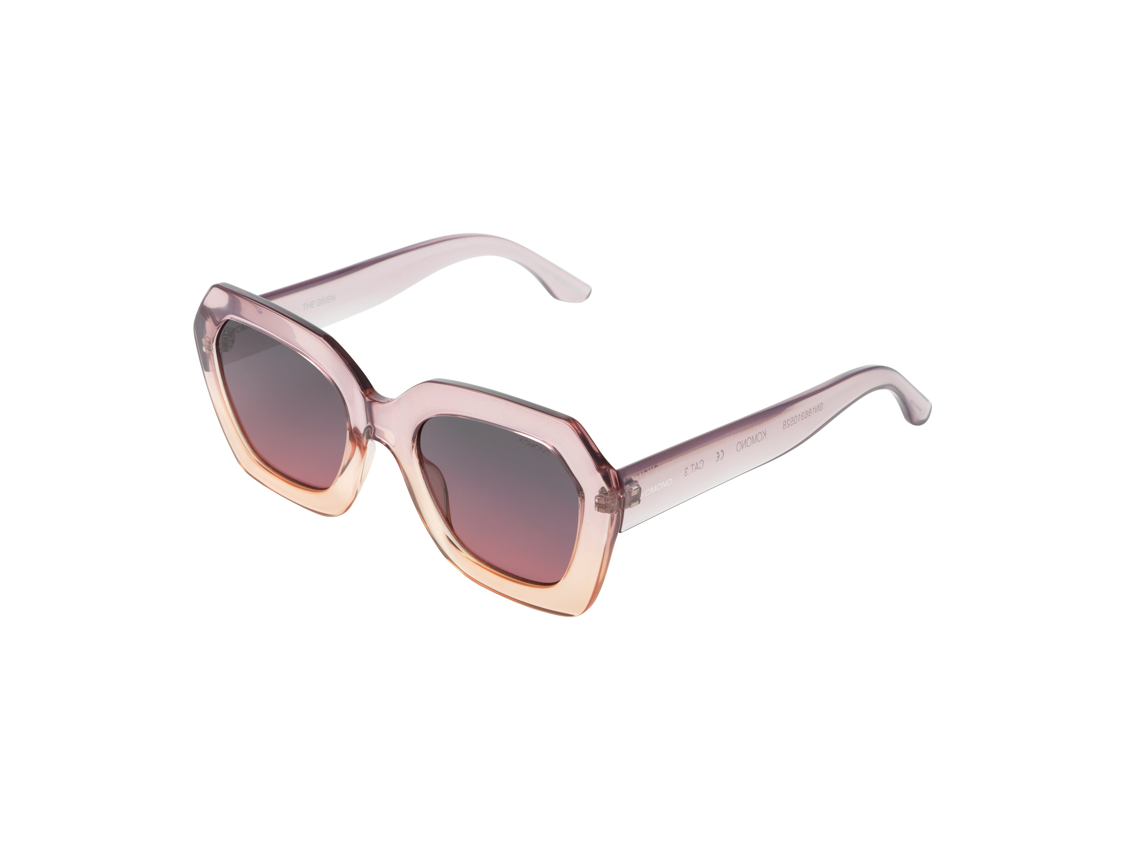 lunettes-de-soleil-komono-gwen-blush-hexagonales-roses-large image 2