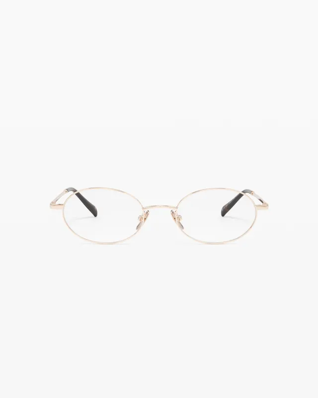 jimmy-fairly-la-elvie-lunettes-de-vue-ovales-dor-es-m-tal-taille-m image 1
