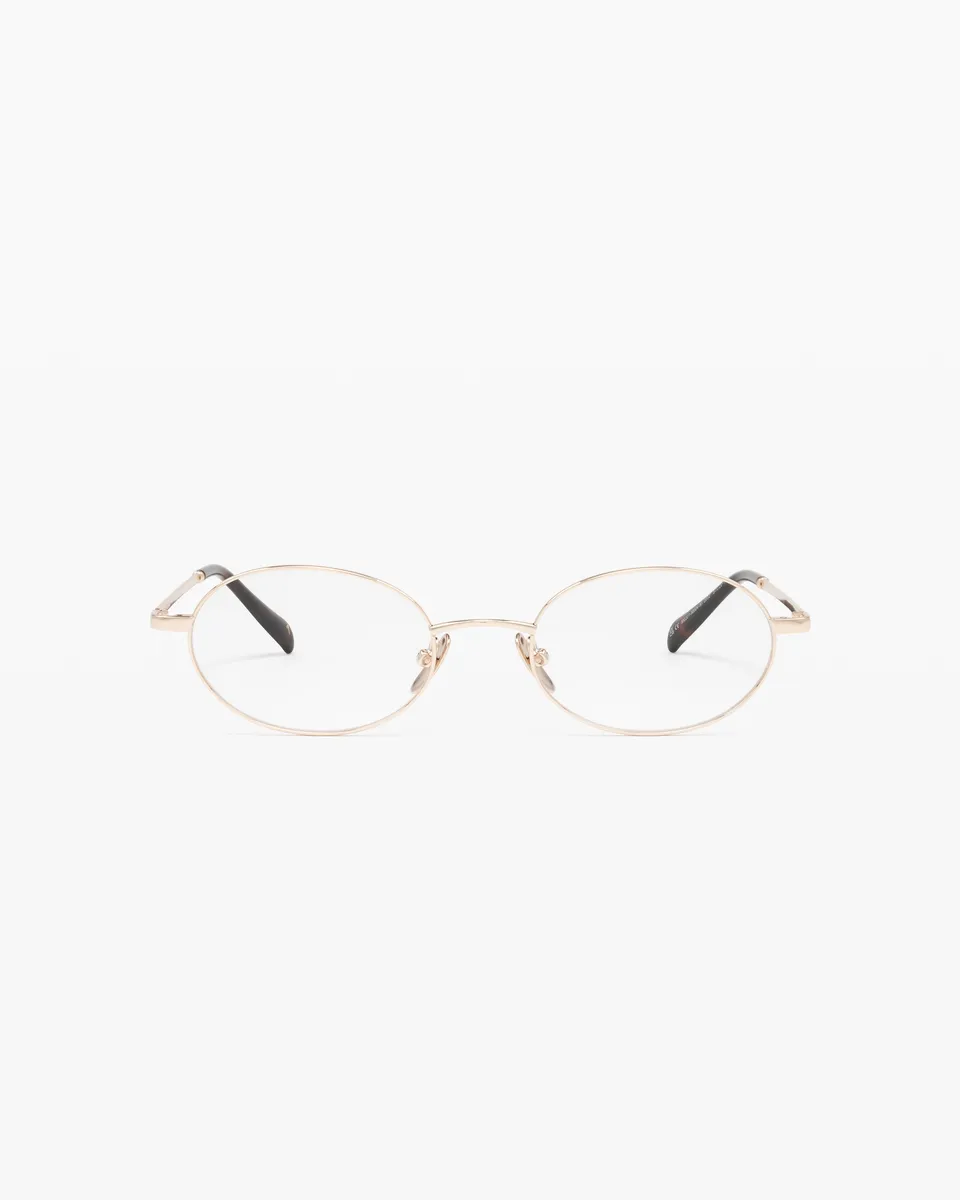jimmy-fairly-la-elvie-lunettes-de-vue-ovales-dor-es-m-tal-taille-m image 1