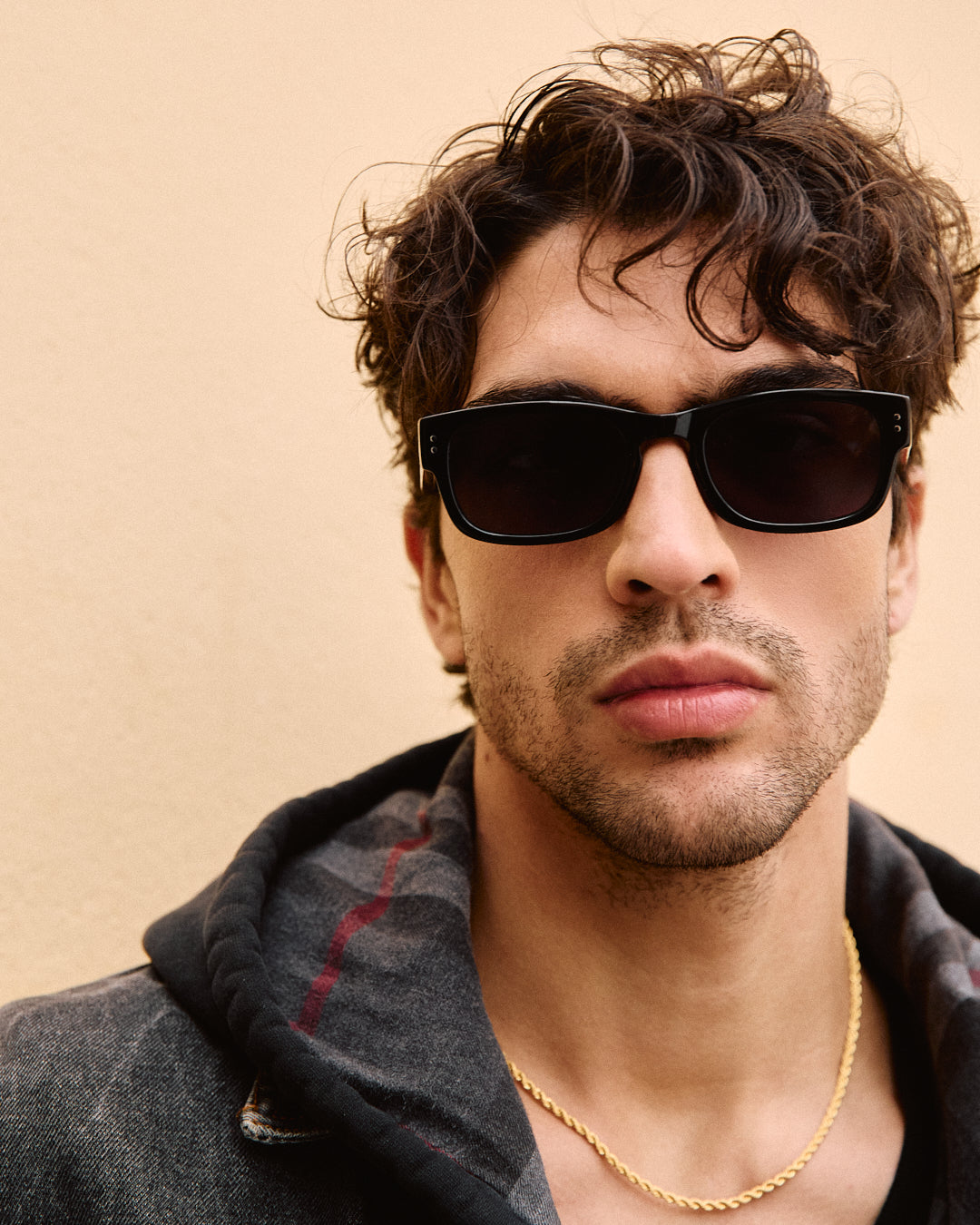 jimmy-fairly-la-lime-lunettes-de-soleil-rectangulaires-noires-en-ac-tate-homme image 4