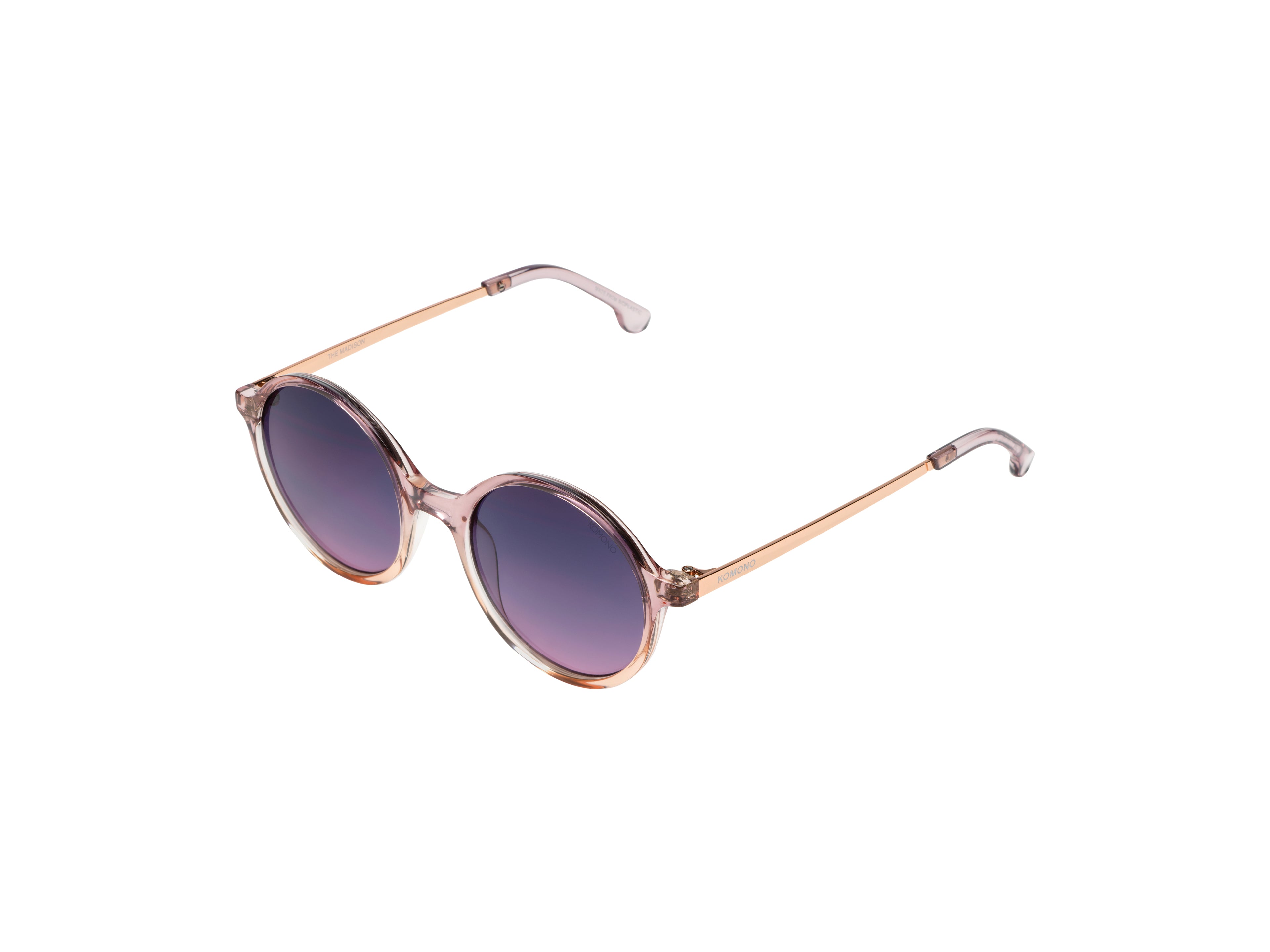 komono-madison-metal-blush-rose-gold-lunettes-de-soleil-rondes image 2