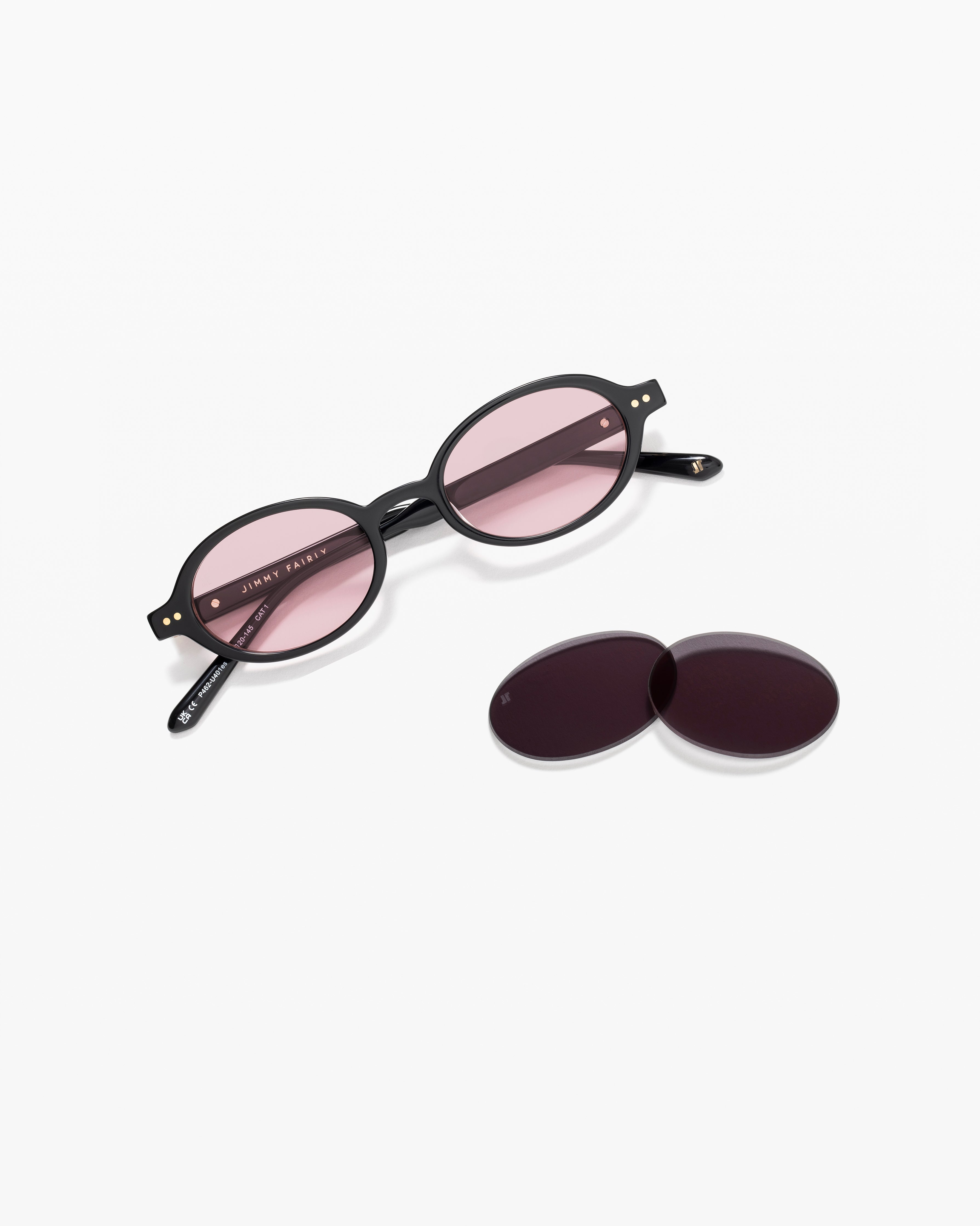 jimmy-fairly-la-elvie-jf-colors-lunettes-de-soleil-ovales-femme-noir image 2