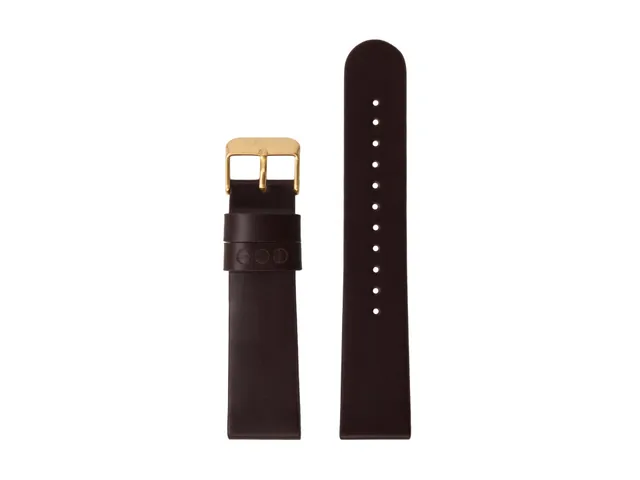 komono-strap-20-burgundy-gold-bracelet-montre-cuir-italien-20-mm image 1