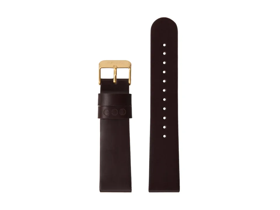 komono-strap-20-burgundy-gold-bracelet-montre-cuir-italien-20-mm image 1