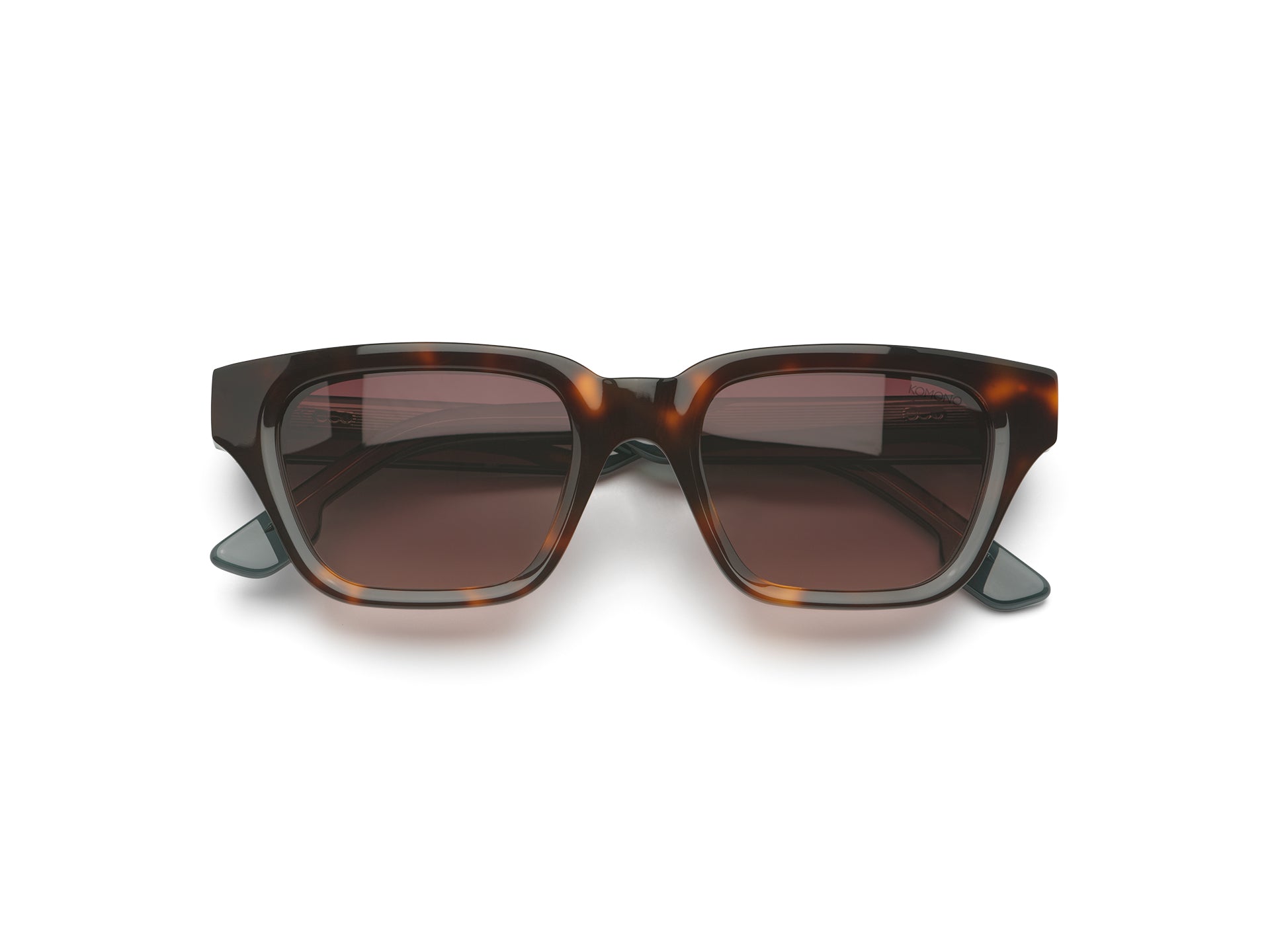 komono-brooklyn-havana-emerald-lunettes-de-soleil-rectangulaires-ac-tate-cologiq image 1